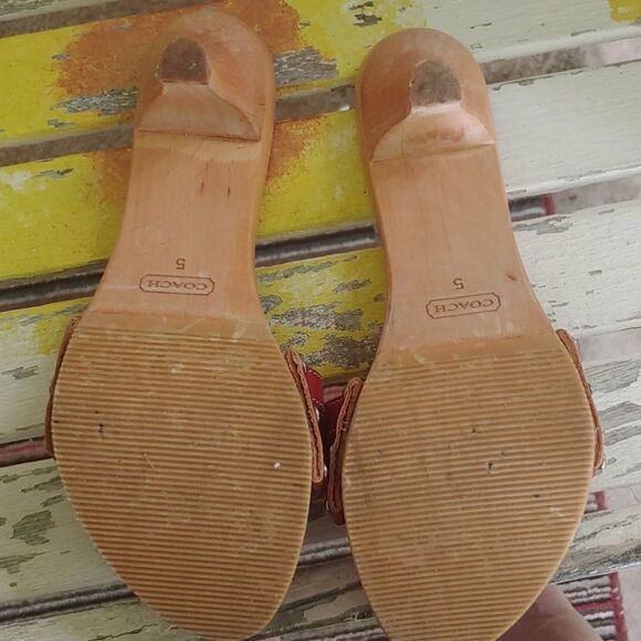 Coach leather strap sandal authentic! - Picture 6 of 6
